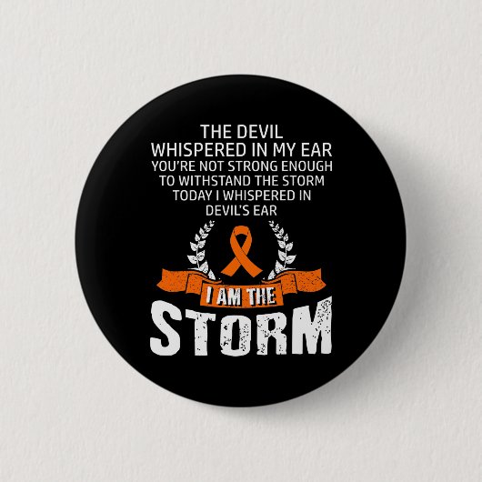 Ben het Storm leukemie bewustzijn Ronde Button 5,7 Cm (Voorkant)