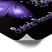 Ben het Storm Suicide Prevention Awareness Butterf Poster (Hoek)