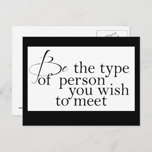 Ben het type… Motivatie Briefkaart (Voorkant / Achterkant)