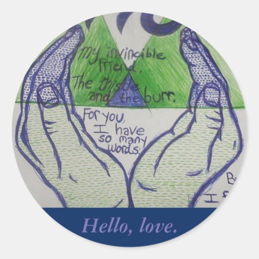 Ben Howard Button Ronde Sticker (Voorkant)