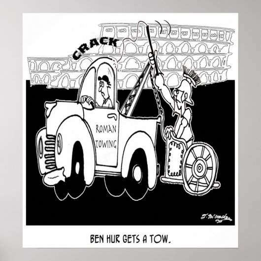 Ben Hur krijgt een Tow Poster (Voorkant)