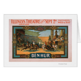 Ben-Hur op het Poster van Illinois Theater in Chic