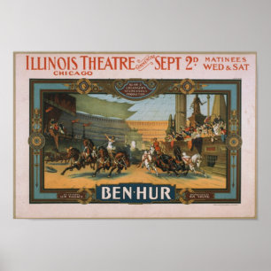 BEN HUR  THEATER POSTER REPRINT