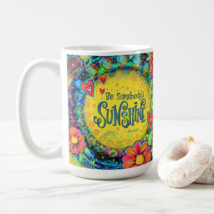 Ben iemand's Sunshine "Inspiron" Coffee Mok