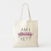 Ben ik al aan het gloeien? tote bag (Achterkant)