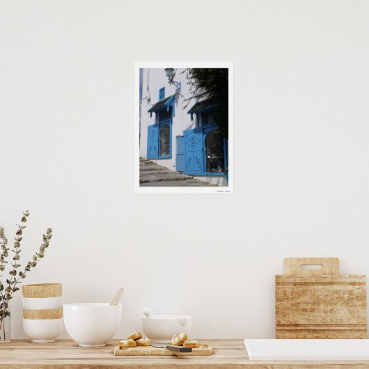 Ben ik blauw? poster (Keuken)