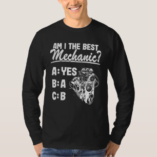 Ben ik de beste mechanische auto-onderdelen van he t-shirt