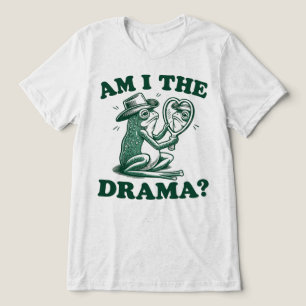 Ben ik de drama vintage kikker die in de spiegel k Tri-Blend shirt