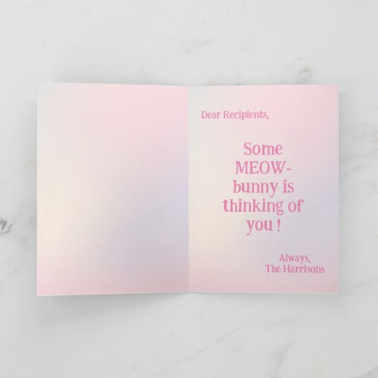 ben ik de paashaas kaart (Binnen)