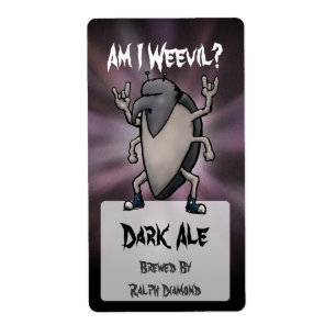 Ben ik een snuitkever Cartoon Huisbrouwbier Etiket