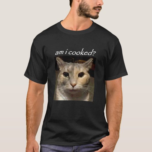 Ben ik gaar Grappige Kat Meme T-shirt (Voorkant)