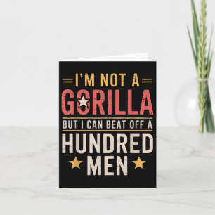 ben ik geen gorilla, maar ik kan een Hun verslaan Kaart