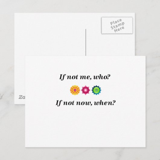 Ben ik gek, who? If not now, when? Briefkaart (Voorkant / Achterkant)