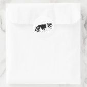 Ben ik genoeg? ronde sticker (Tas)