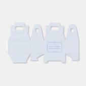 Ben ik iets blauw? Boog bruidsmeisje voorstel Bedankdoosjes (Uitgevouwen)