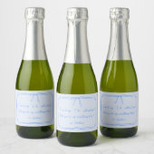 Ben ik iets blauw? Boog bruidsmeisje voorstel Sparkling Wijnetiket (Flessen)