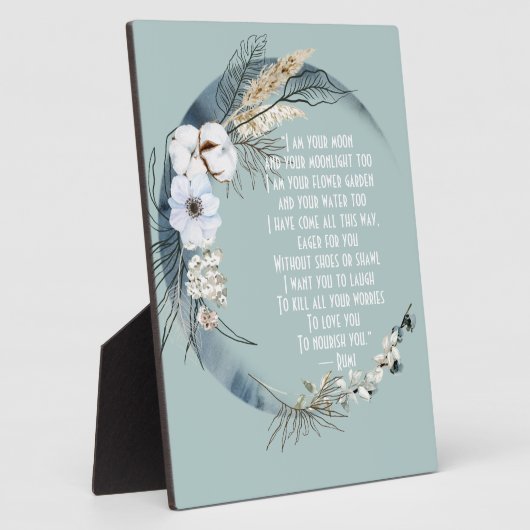  ben ik je moon Rumi Tabletop Art Fotoplaat (Zijkant)