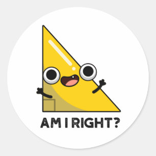 Ben ik juist grappig, juist gespannen ronde sticker