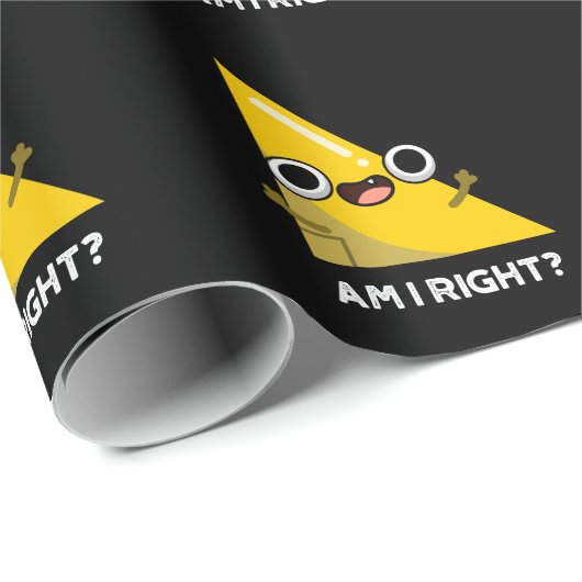 Ben ik juist grappig, rechte hoek, donkere bg cadeaupapier (Rol Hoek)