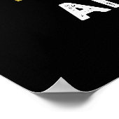 Ben ik juist grappig, rechte hoek, donkere bg poster (Hoek)