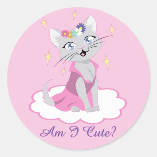 Ben ik klote? ronde sticker (Voorkant)