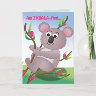 Ben ik koala-Fied? Feestdagen Kaart