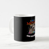 Ben ik metaal Nee ik heb ijzertekort Meme Koffiemok (Voorkant links)