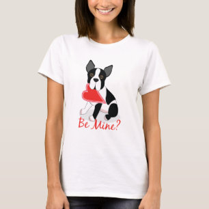 Ben ik mijn? Boston Terrier Valentijnsdag Shirt