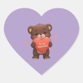 Ben ik mijn Valentijn? Hart Sticker (Voorkant)