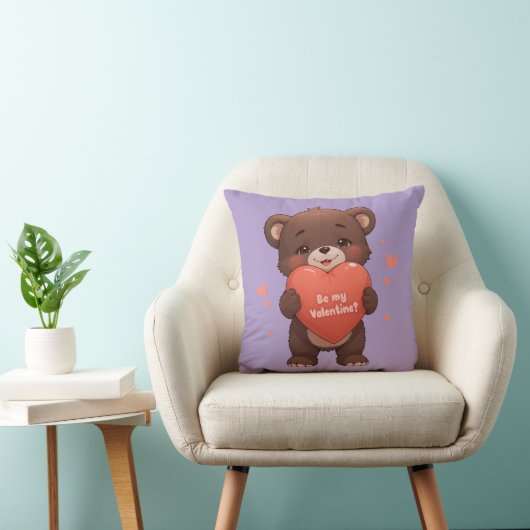 Ben ik mijn Valentijn? Kussen (Stoel)