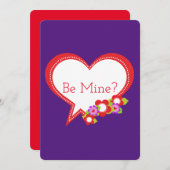 Ben ik mijne? Valentijnsdag Feestdagenkaart (Voorkant / Achterkant)