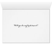 Ben ik m'n bruidsmeisje? Naar Vriend of ander rela (Binenzijde Horizontaal (Onderkant))