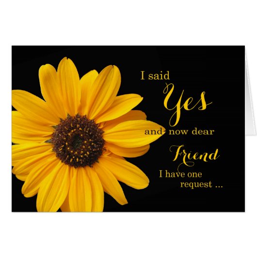 Ben ik m'n bruidsmeisje? Naar Vriend of ander rela (Voorkant Horizontaal)