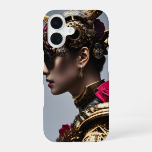 Ben ik net zo cool als ik kijk? AI Art Portret iPhone 16 Hoesje