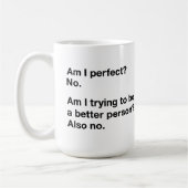 Ben ik perfect grappig sarcastisch gepersonaliseer koffiemok (Links)