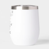 Ben ik perfect, nee! Grappig geschenk wijn tumbler (Achterkant)