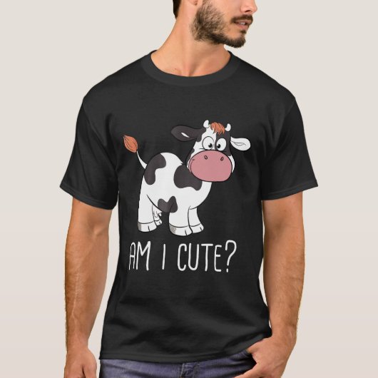 Ben ik schattig Bess voor koe T-shirt (Voorkant)