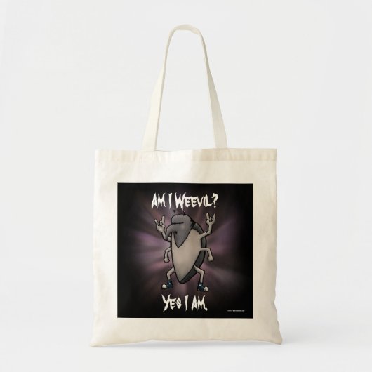 Ben ik Weevil Heavy Metal Cartoon Tote Bag (Voorkant)