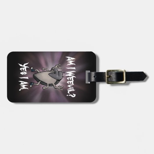 Ben ik Wekwaadaardige, zware metalen Cartoon Bagagelabel (Voorkant horizontaal)