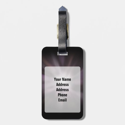 Ben ik Wekwaadaardige, zware metalen Cartoon Bagagelabel (Achterkant verticaal)