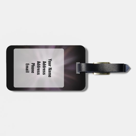 Ben ik Wekwaadaardige, zware metalen Cartoon Bagagelabel (Achterkant horizontaal)