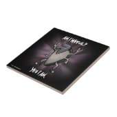 Ben ik Wekwaadaardige, zware metalen Cartoon Tegeltje (Zijkant)