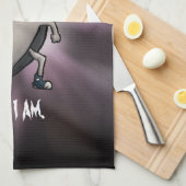 Ben ik Wekwaadaardige, zware metalen Cartoon Theedoek (Quarter Fold)
