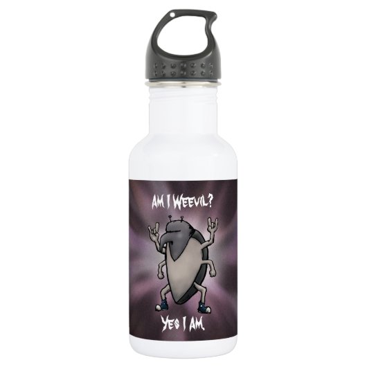 Ben ik Wekwaadaardige, zware metalen Cartoon Waterfles (Voorkant)