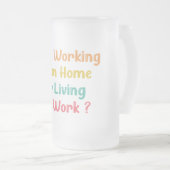 BEN IK WERKT VAN THUIS OF LEEF OP HET WERK MATGLAS BIERPUL (Voorkant rechts)