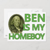 Ben is mijn Homeboy Briefkaart (Voorkant / Achterkant)