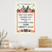 Ben je 100% Amerikaan? Lening van de derde vrijhei Poster (Keuken)