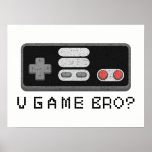 BEN JE AAN HET GAMESEN BRO? Retro Klassieke Videos Poster