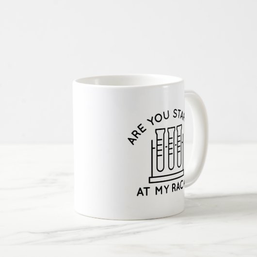 Ben je aan het staren in mijn rack? koffiemok (Voorkant rechts)