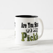 Ben je aan het staren? tweekleurige koffiemok (Voorkant rechts)